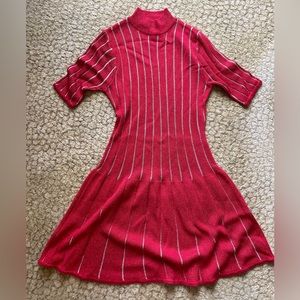 MISSONI red and gold mini dress SIZE 36/XS